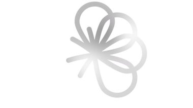 Canlandırılmış gümüş doğrusal çiçek yavaş yavaş çizilir. Çiçeğin çizgi sembolü. Bahar kavramı, doğa, yaz, güzellik, bahçe. Döngülü video. Vektör illüstrasyonu beyaz arkaplanda izole edildi.