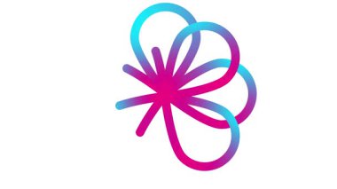 Animasyon pembe doğrusal çiçek yavaş yavaş çizilir. Çiçeğin çizgi sembolü. Bahar kavramı, doğa, yaz, güzellik, bahçe. Döngülü video. Vektör illüstrasyonu beyaz arkaplanda izole edildi.