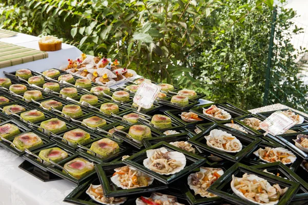 Catering buffet in the castle — Stock Photo, Image