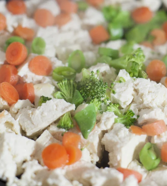 Uncooked Tofu Dish — Stock Photo, Image