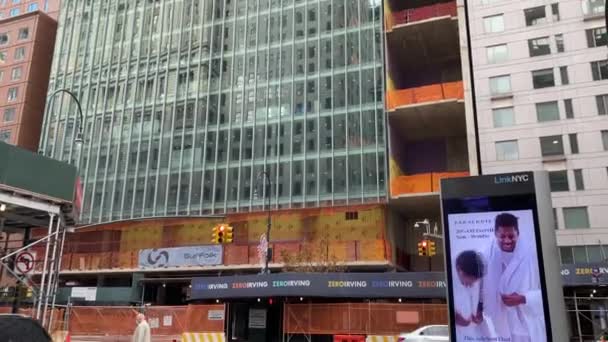 Нью Йорк Нью Йорк Сша Дек 2020 Новое Здание Имени — стоковое видео