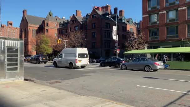 New York Usa Déc 2020 Trafic Dixième Avenue Circule Près — Video