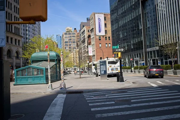 New York États Unis Avril 2021 Entrée Métro Astor Place — Photo