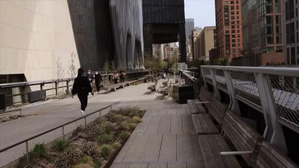 New York New York Abd Mayıs 2021 Cadde Üzerindeki High — Stok video