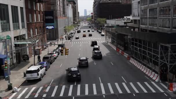 New York Usa Května 2021 Jedenáctá Avenue Mírným Provozem Jižně — Stock video