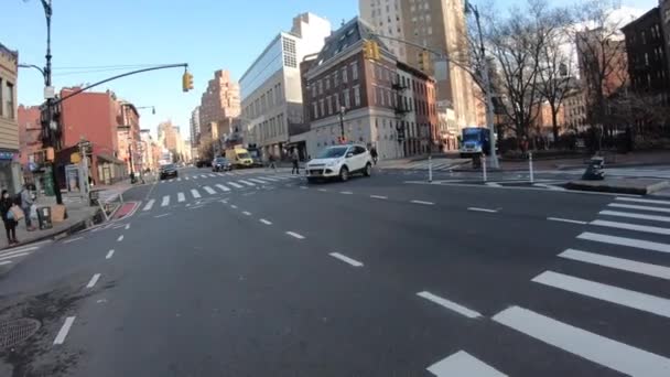 Нью Йорк Нью Йорк Сша Червня 2021 Перетин Сьомої Авеню — стокове відео