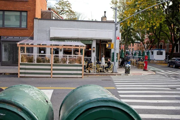 New York Usa Sept 2021 Rosemary Outdoor Dining Greenwich Village — Stock Photo, Image