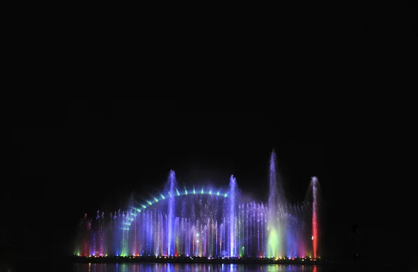 Dancing fountains festival — Stock Photo, Image