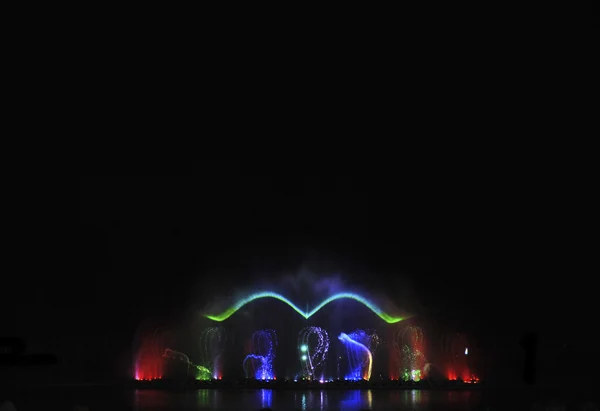 Dancing fountains festival — Stock Photo, Image