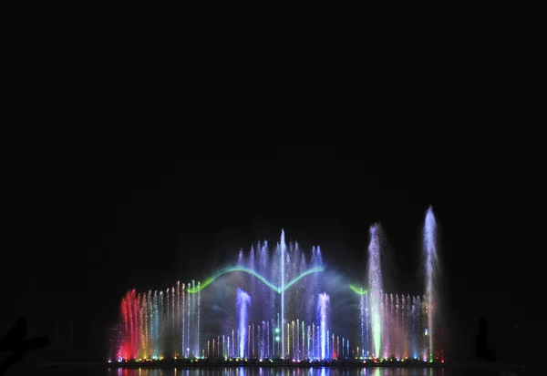 Dancing fountains festival — Stock Photo, Image