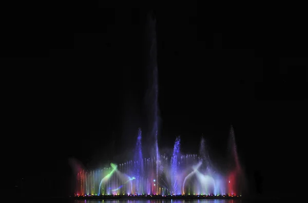 Dancing fountains festival — Stock Photo, Image