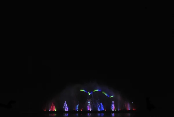 Dancing fountains festival — Stock Photo, Image