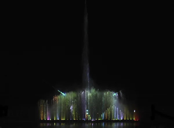 Dancing fountains festival — Stock Photo, Image