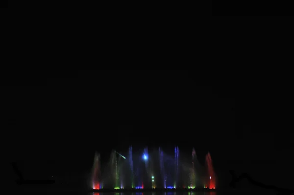 Dancing fountains festival — Stock Photo, Image