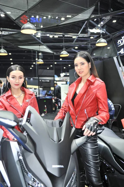 Bangkok Prosinec Pěkný Moter Expo Motor Expo 2020 Bangkoku Thajsko — Stock fotografie