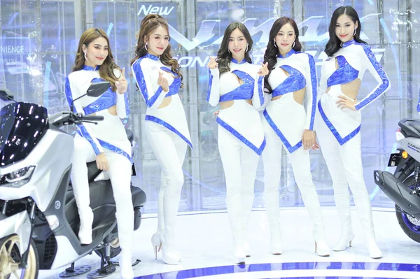 BANGKOK-23 Mart 2021 'de Bangkok Uluslararası Otomobil Fuarı' nda 23 Mart 2021 'de Bangkok, Tayland' da