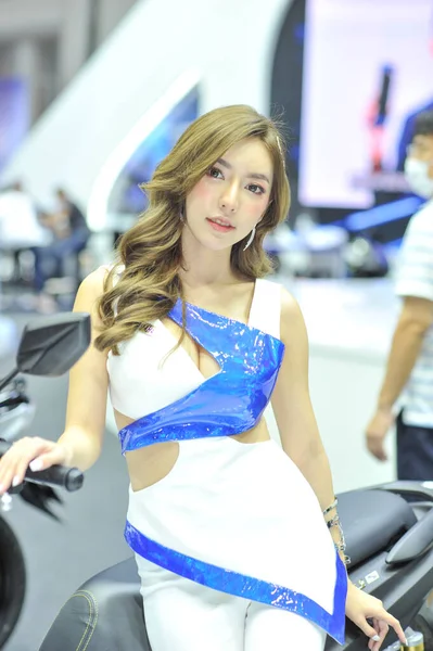 Bangkok April Pretty The42Th Bangkok International Motor Show 2021 April Stok Lukisan  