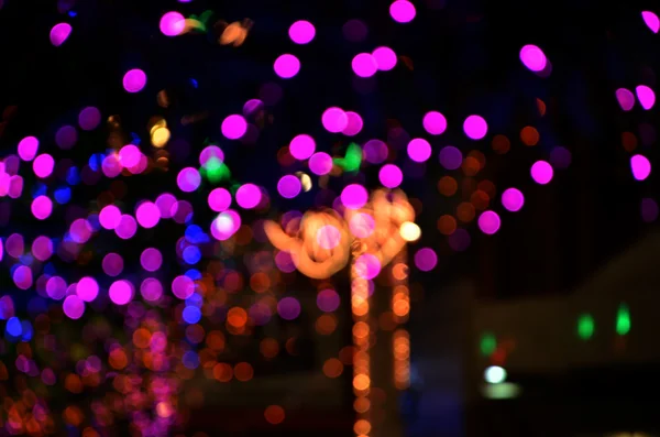 Veel kleur bokeh abstracte lichte achtergrond — Stockfoto