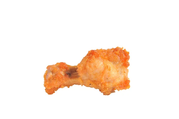 Stekt kyckling isolerad vit bakgrund — Stockfoto