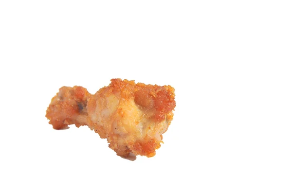 Pollo frito aislado fondo blanco —  Fotos de Stock
