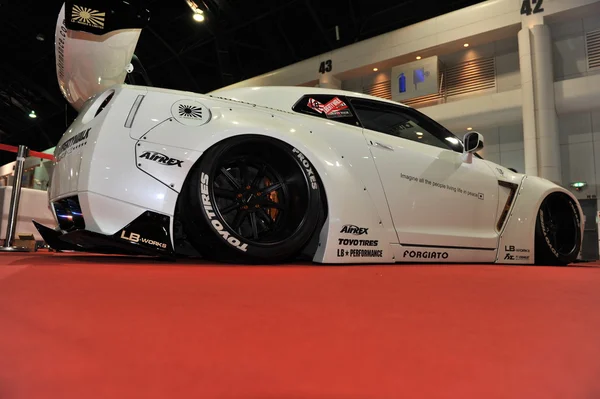 BANGKOK-JUNIO 27 Nissan skyline R35 GT-R en el 3er Salón Internacional de Autopistas de Bangkok 2015 el 27 de junio de 2015 en Bangkok, Tailandia — Foto de Stock