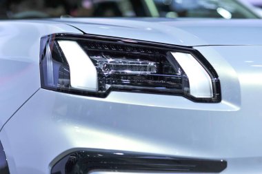 Lider araba ışığı otomobili yakın çekim