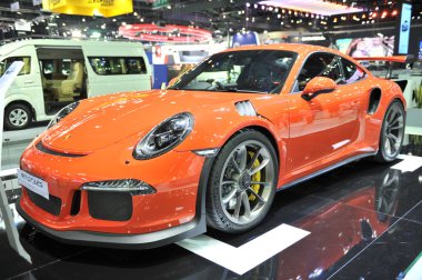 BANGKOK-DECEMBER 1  PORCH 911 gt3rs car at The 32nd  Motor expo 2015 on december 1, 2015 in Bangkok, Thailand