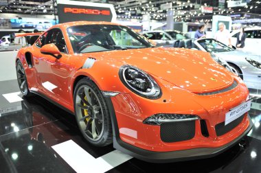 BANGKOK-DECEMBER 1  PORCH 911 gt3rs car at The 32nd  Motor expo 2015 on december 1, 2015 in Bangkok, Thailand