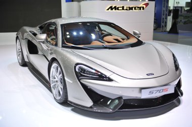 Bangkok-Aralık 1 Mclaren araba 32 Motor Expo 2015 tarihinde 1 Aralık 2015 Bangkok, Tayland