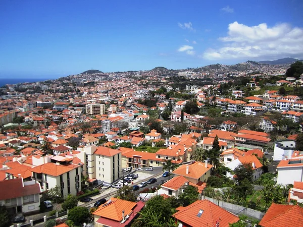 Telhados Funchal Madeira — Fotografia de Stock