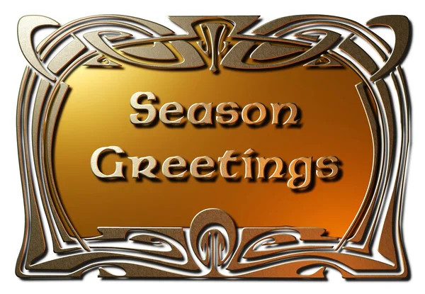 Season Greetings (Framed) — Stock Photo, Image