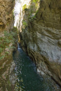 Gorge de l 'Areuse Panorama görünümü