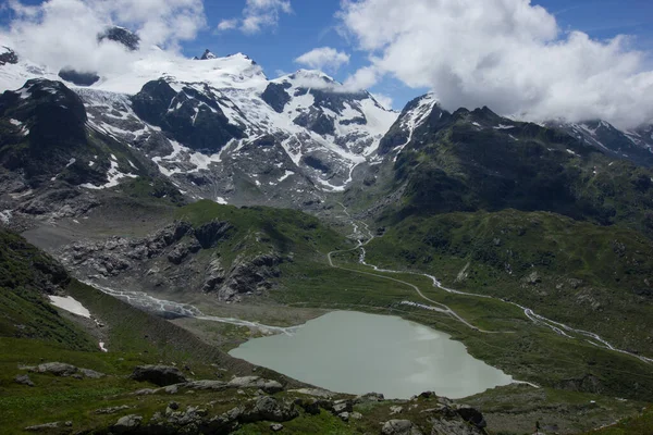 Lago Sul Passo Alpino Susten Tra Uri Berna — Foto Stock