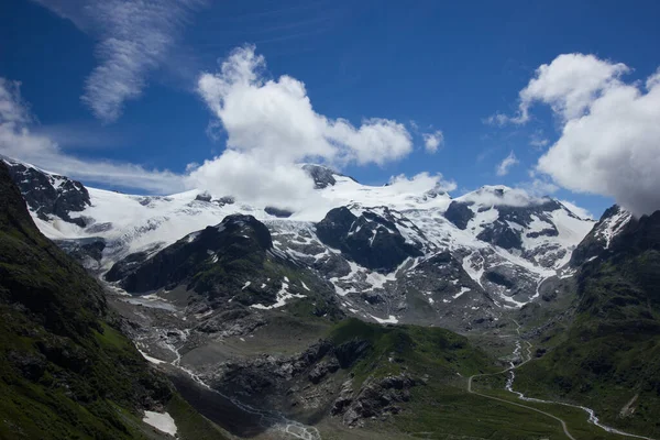 Panorama Szczycie Przełęczy Alpejskiej Susten — Zdjęcie stockowe