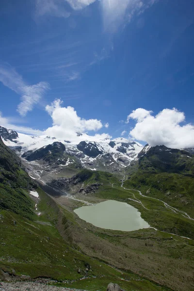 Lago Passo Alpino Susten Entre Berna Uri — Fotografia de Stock