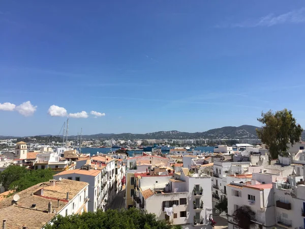 Krásný Výhled Město Ibiza — Stock fotografie