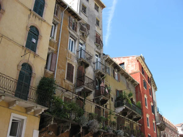 Houses Italian City Verona — Stock Photo, Image