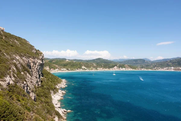 Increíble Vista Playa Saint George Pagon Corfú Grecia — Foto de Stock