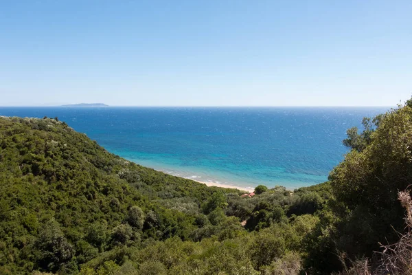Amazing Scenery Sea South West Corfu Island Greece — Stock Photo, Image