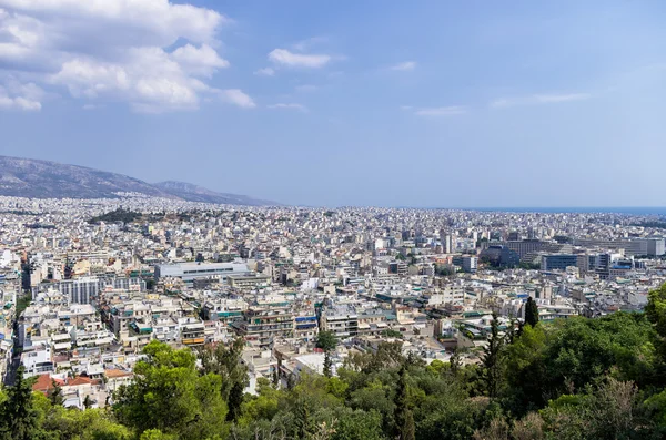 Panoramautsikt over Athen, Hellas – stockfoto