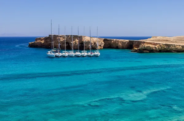 Atemberaubende Landschaft in ano koufonisi Insel, Kykladen, Griechenland — Stockfoto