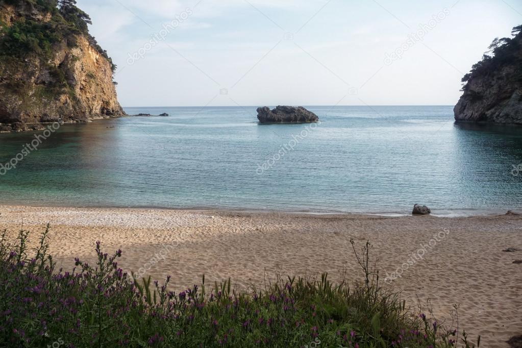 Beautiful little sandy beach near Parga, Greece