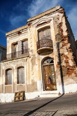 Eski bir ev Muharebesi Island, Yunanistan