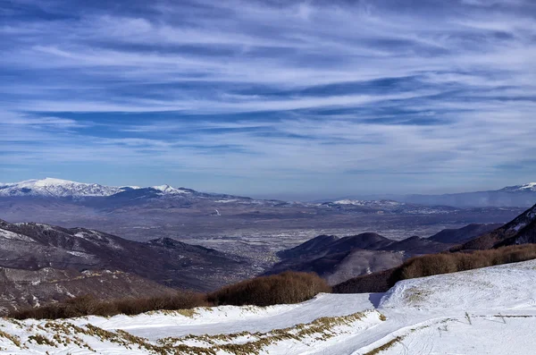 ヴィグラ、フロリナのスキー センター、ギリシャの山岳風景 — ストック写真