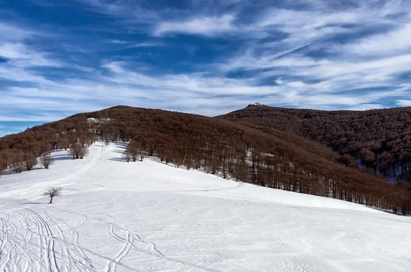 Гірські пейзажі в Vigla, в Florina лижний центр, Греція — стокове фото