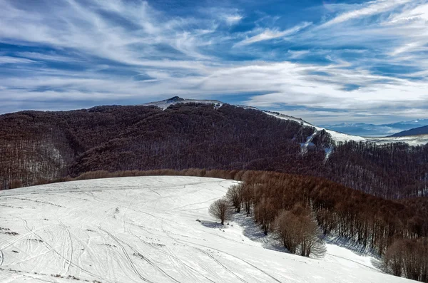 Paisajes de montaña en Vigla, centro de esquí de Florina, Grecia — Foto de Stock