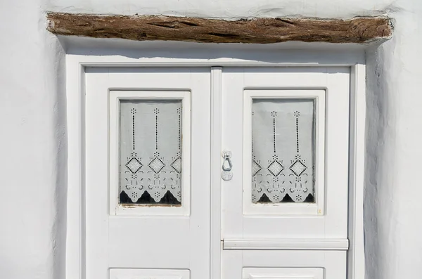 Detalle arquitectónico de una casa en la isla de Paros, Ciclades, Grecia — Foto de Stock