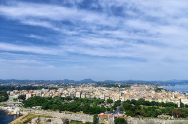 The historic town of Corfu island, Greece