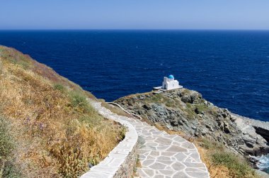 Şaşırtıcı görünümünde Sifnos Island, Kiklad Adaları, Yunanistan
