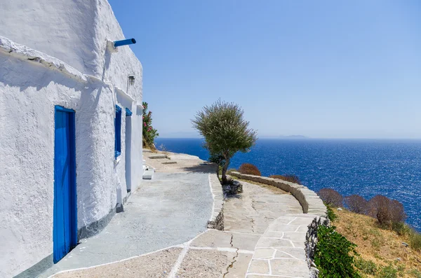 Ulica w Sifnos island, Cyklady, Grecja — Zdjęcie stockowe